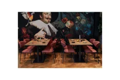 Bordben Bistro Dobbel Firkantrør