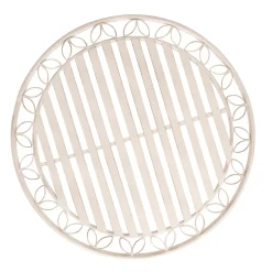Bord HOME4YOU Jasmine D70x75 cm Antikkhvitt metall