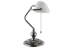 Bordlampe Eglo Banker Nickel Hvit