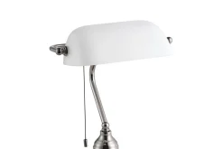 Bordlampe Eglo Banker Nickel Hvit