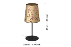 Bordlampe Eglo Castuera Gull med Roseblad