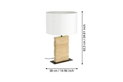 Bordlampe Eglo Contessore Rett Vit/tre