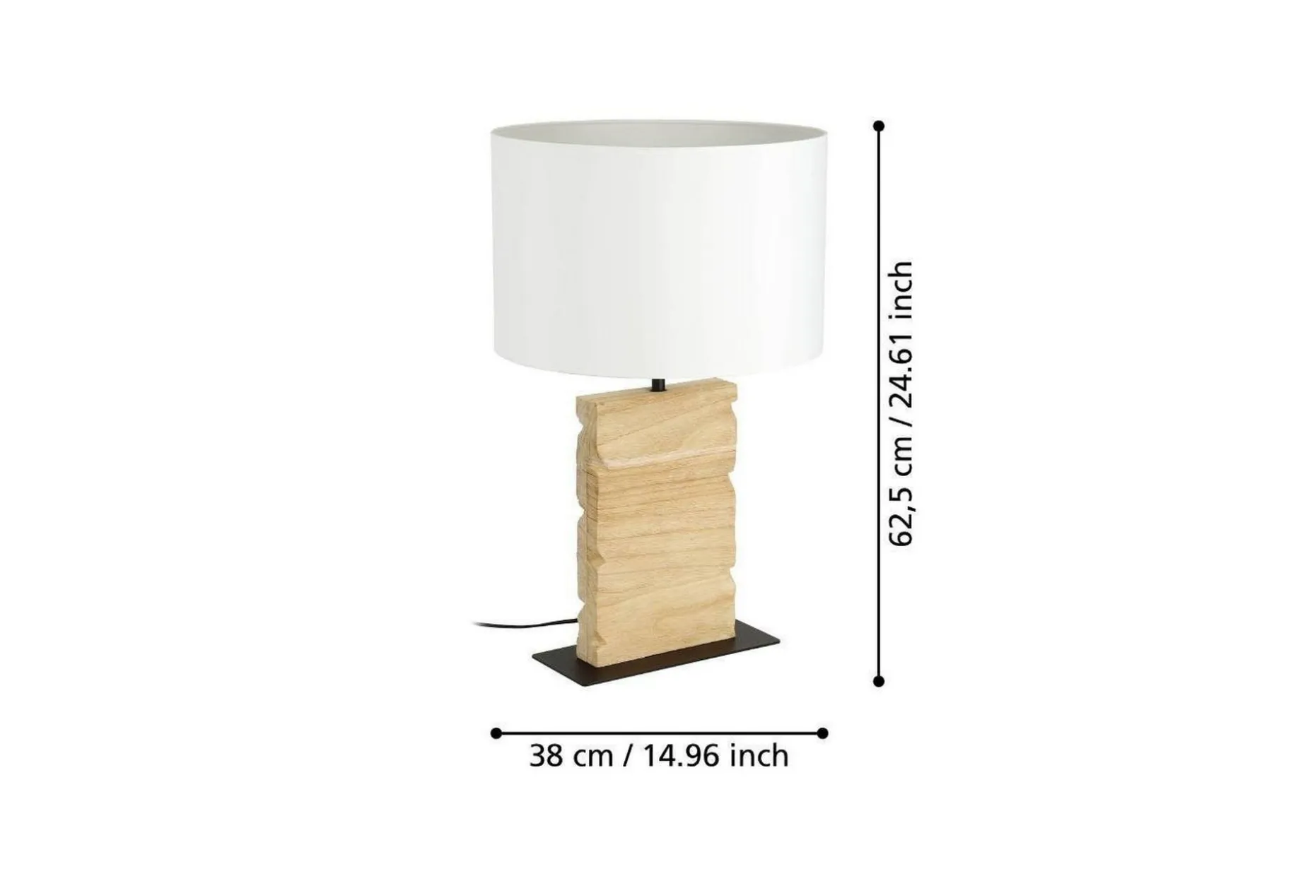 Bordlampe Eglo Contessore Rett Vit/tre