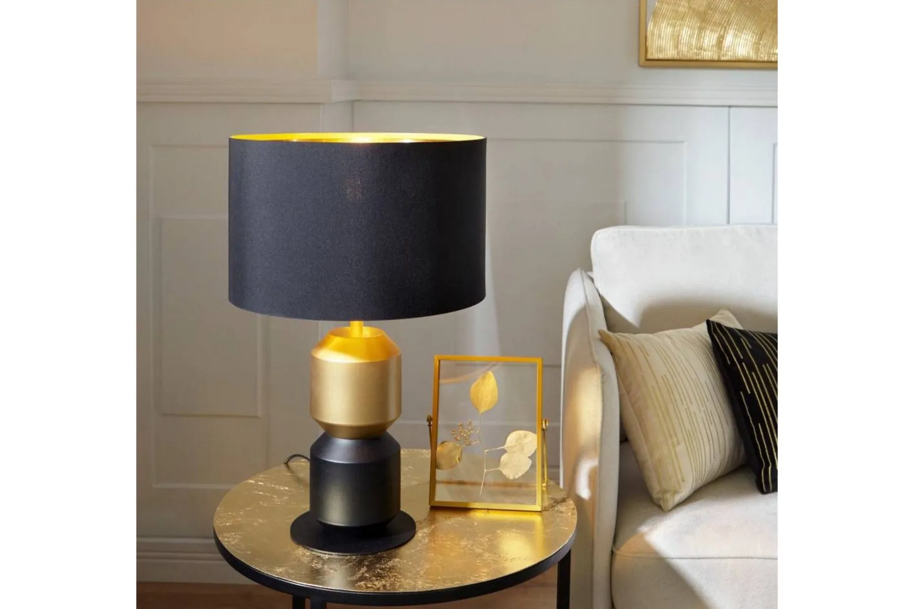 Bordlampe Eglo Laurignano Svart/Gull