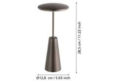 Bordlampe Eglo Piccola med touch mørk bronse