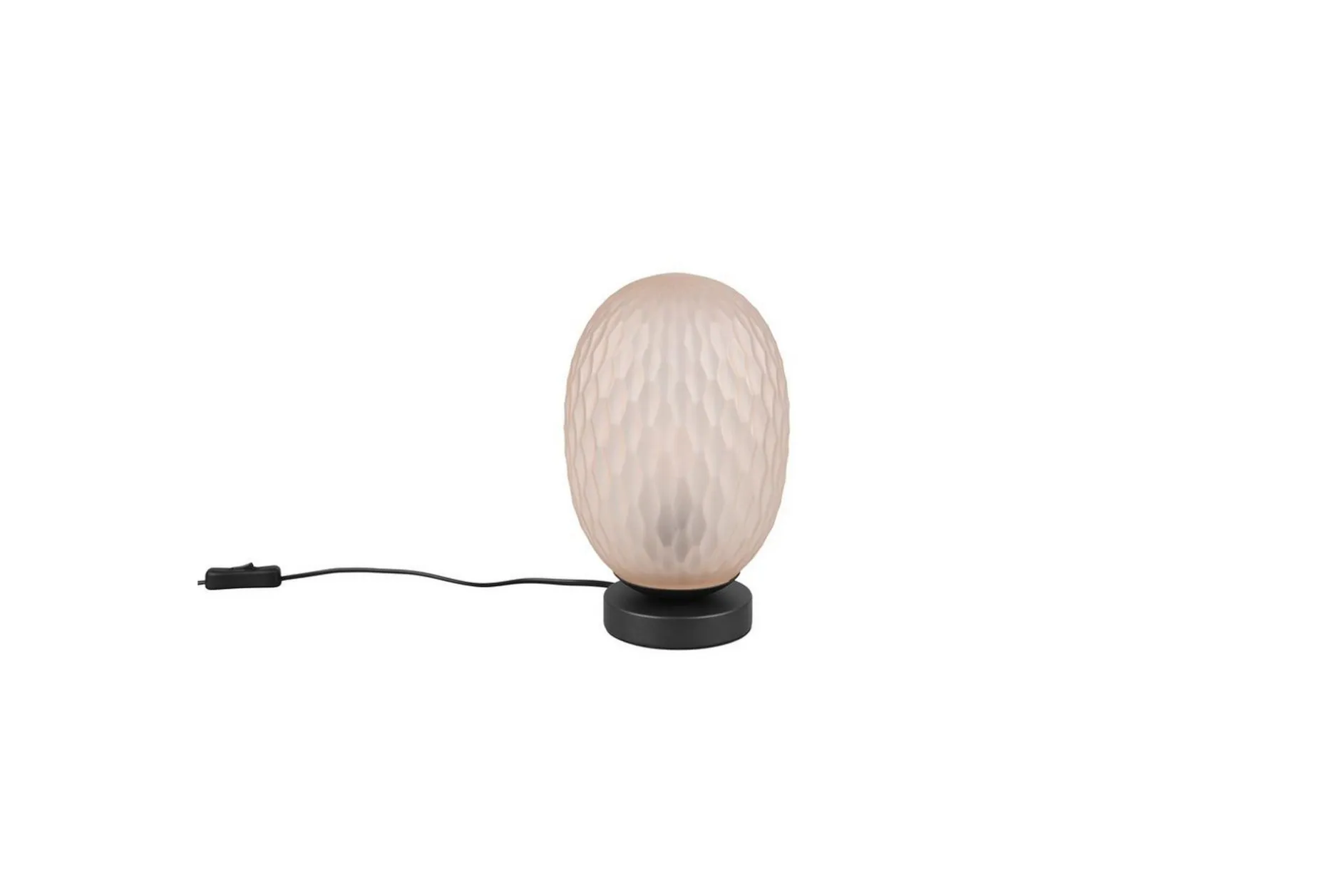 Bordlampe TRIO Facette Matt svart/amber