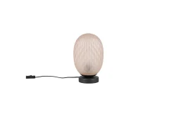 Bordlampe TRIO Facette Matt svart/amber