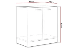 Bordplate 220cm