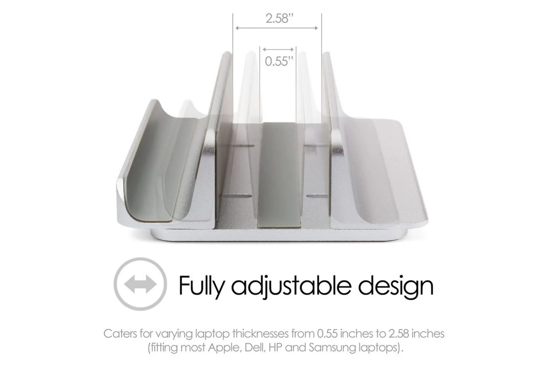 Bordstativ Desire2 2-i-1 Justerbar Aluminium