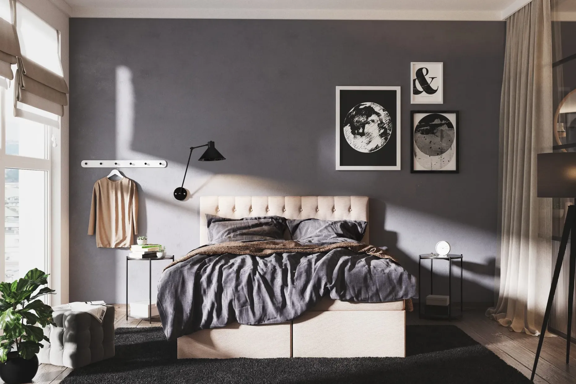 Boxy Box Bed Seng med Oppbevaring 120x200 cm