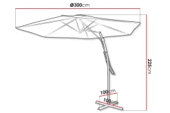 Brambleton Parasoll 3m