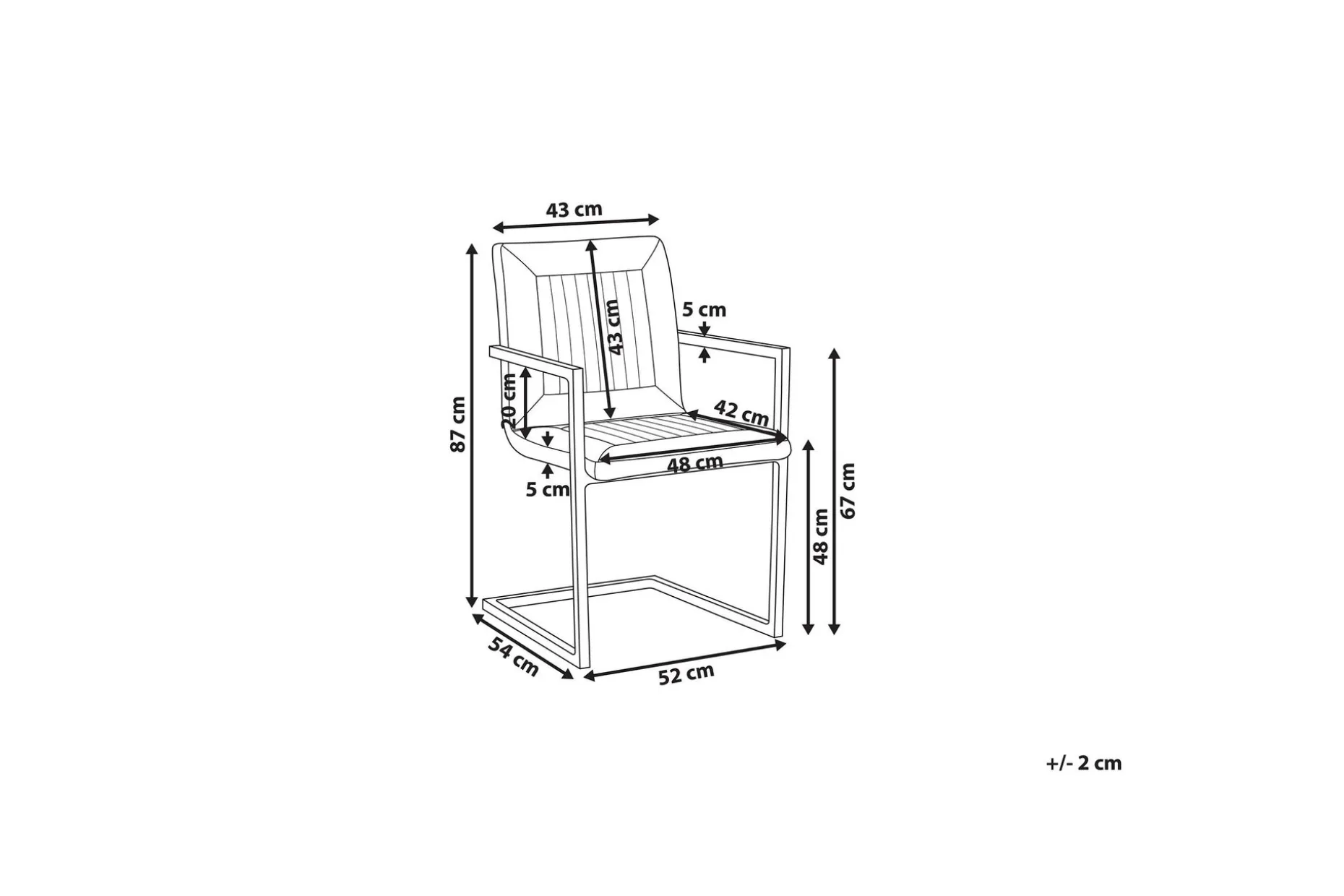 Brandol Spisestol 2-pk