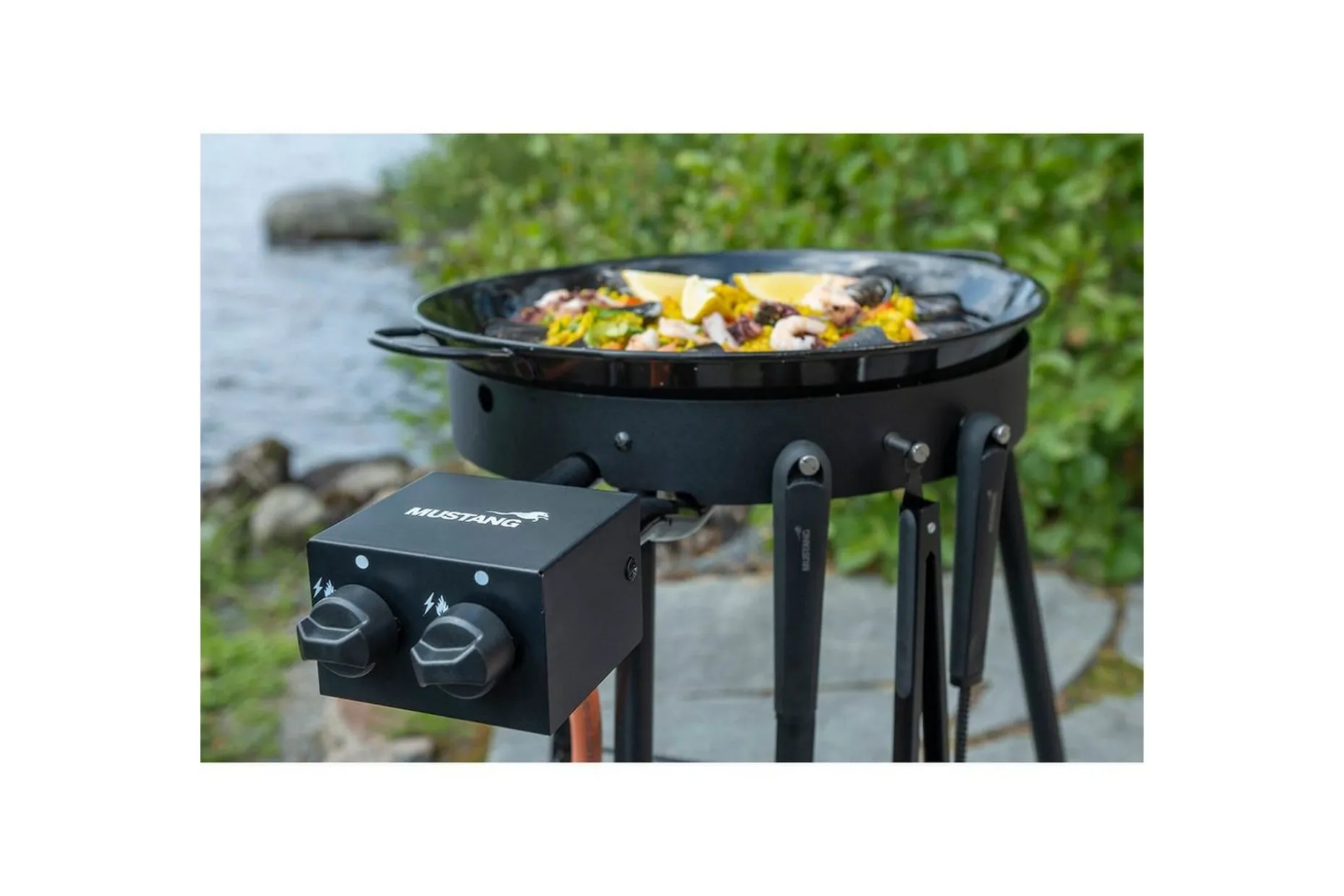 Brannring Sett Mustang Premium L Svart