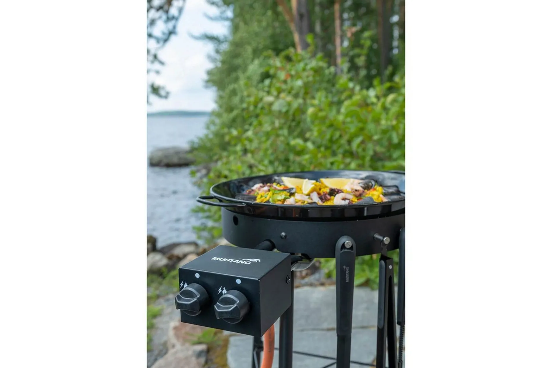Brannring Sett Mustang Premium L Svart