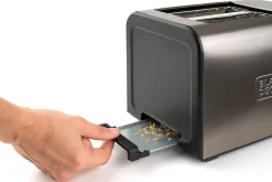 Brødrister Black+Decker 2 Rom børstet stål