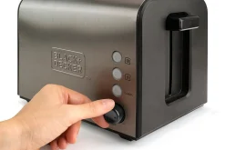 Brødrister Black+Decker 2 Rom børstet stål