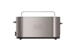 Brødrister Black+Decker 2 rom rustfritt stål