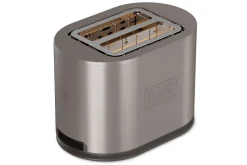 Brødrister Black+Decker 2 rom rustfritt stål