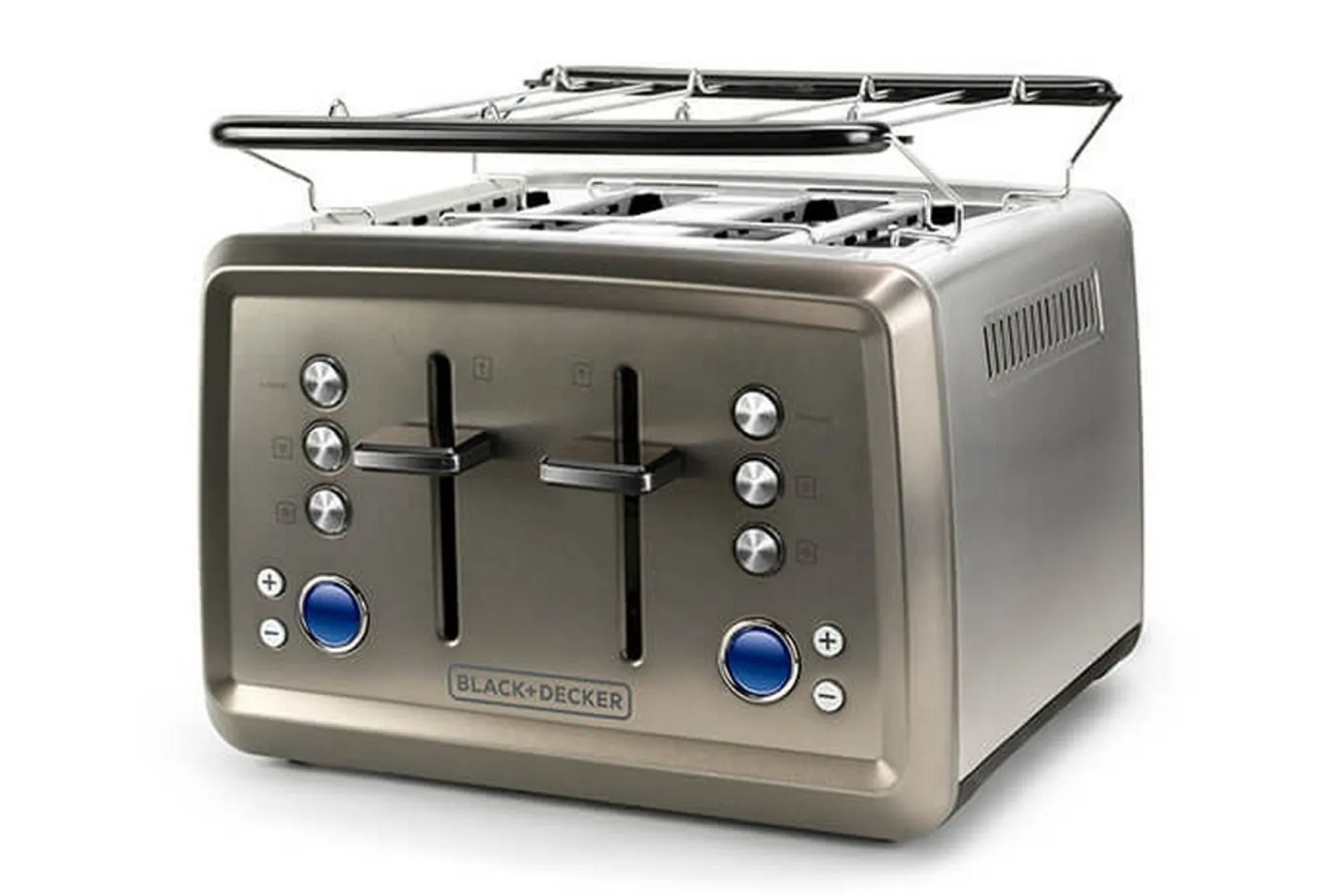 Brødrister Black+Decker 4 spor 1960W børstet stål