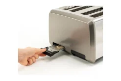 Brødrister Black+Decker 4 spor 1960W børstet stål