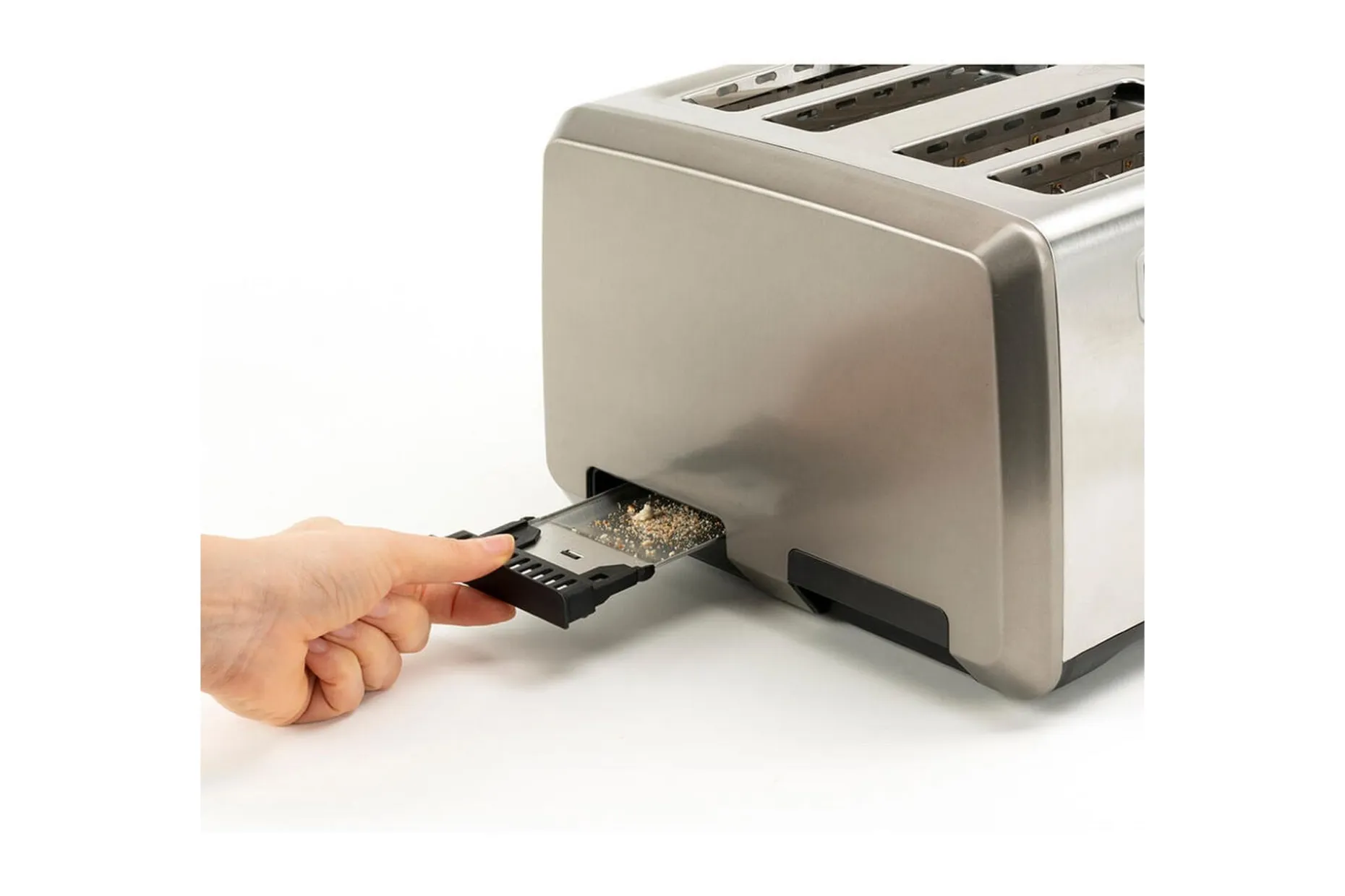 Brødrister Black+Decker 4 spor 1960W børstet stål