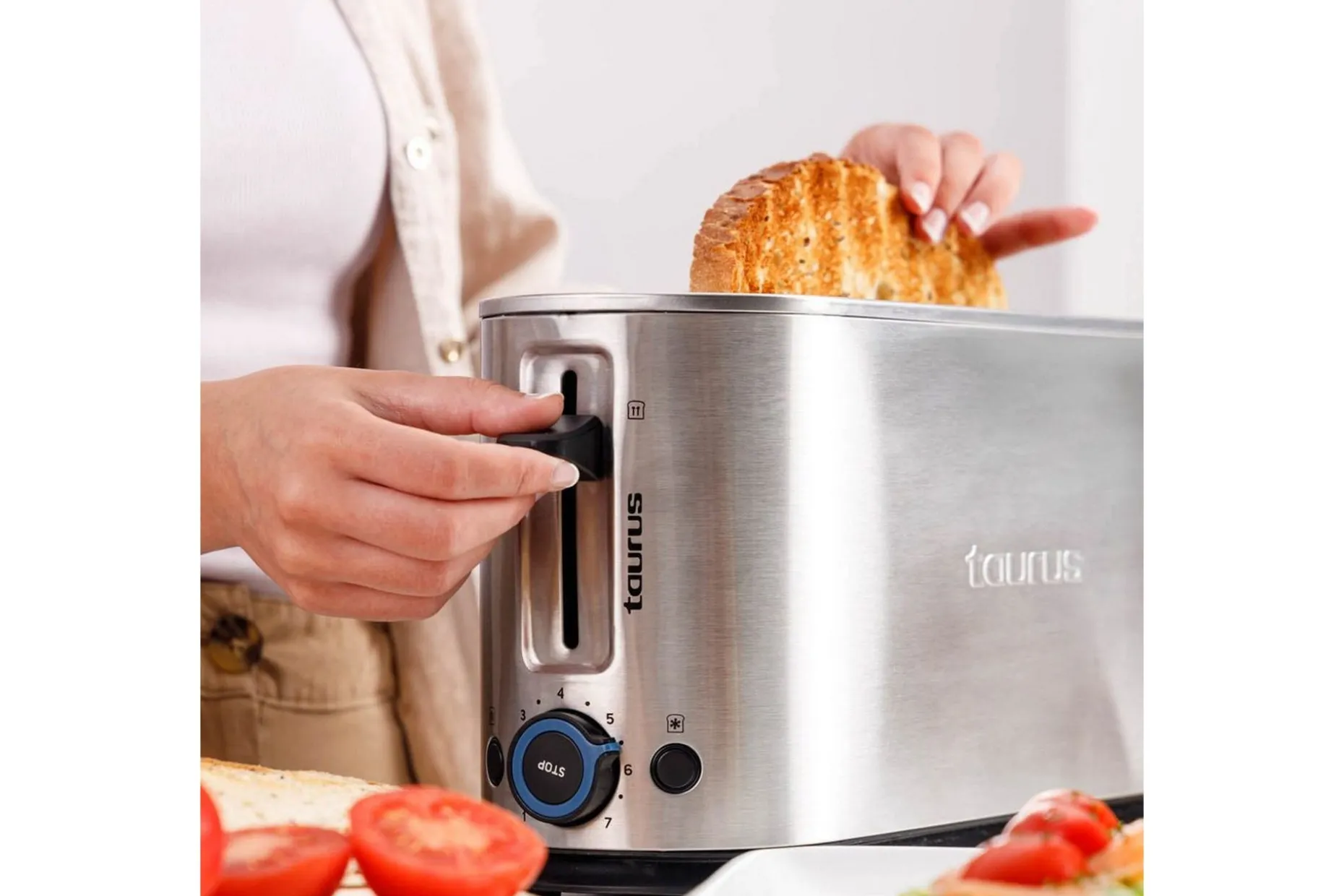 Brødrister Taurus Mytoast Legend 1 Slot Rustfritt Stål