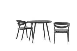 Break Cafégruppe Rund 90 cm + 2 Slit Spisestol