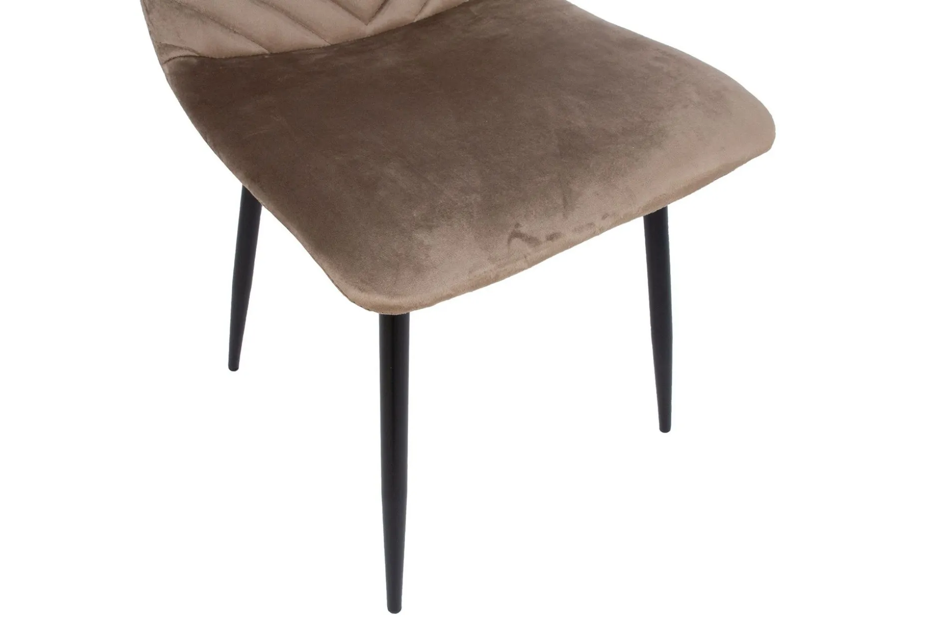 Brie Stol Beige Fløyel