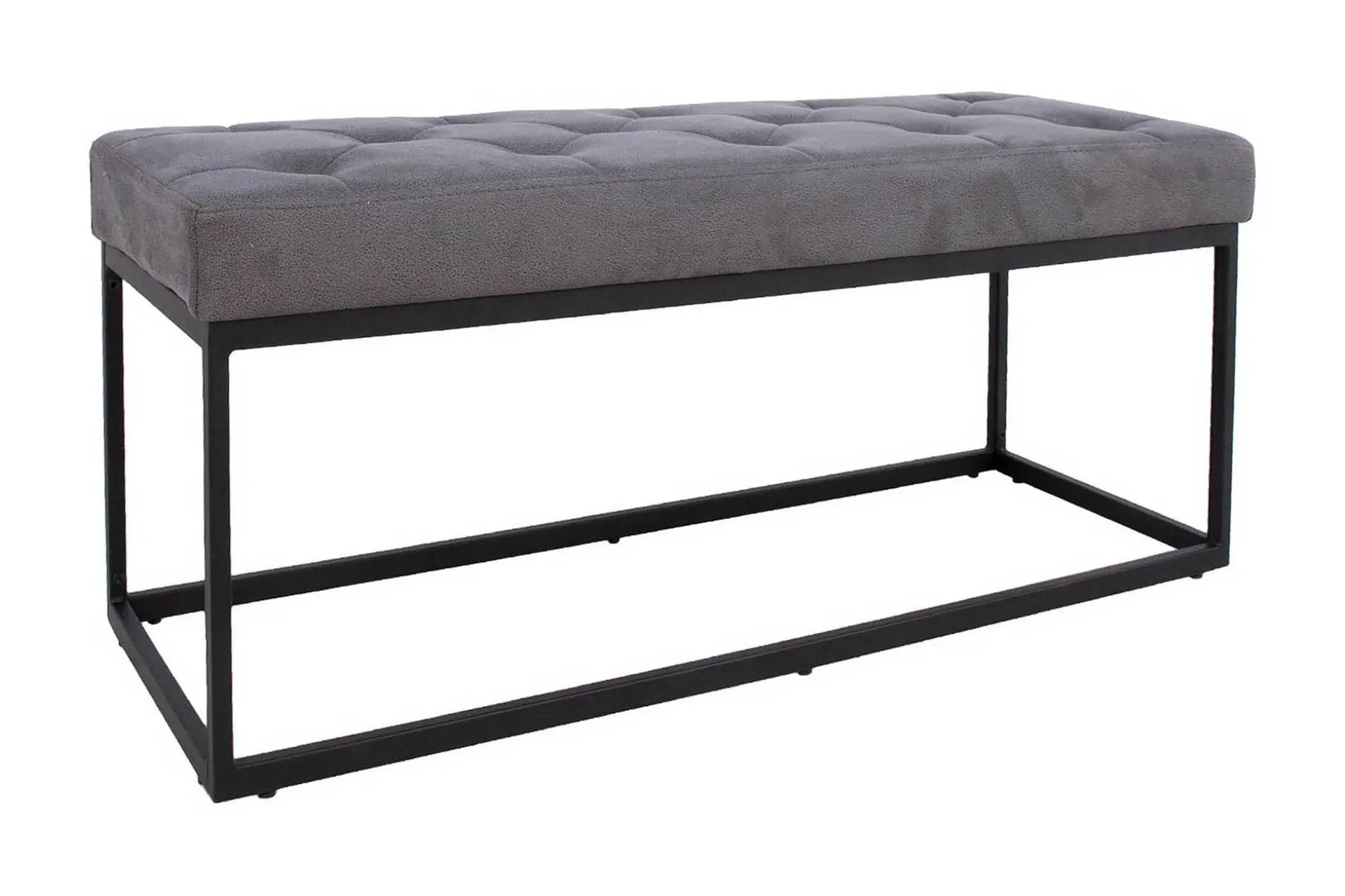 Brigite Benk 100x35x47 cm Grå