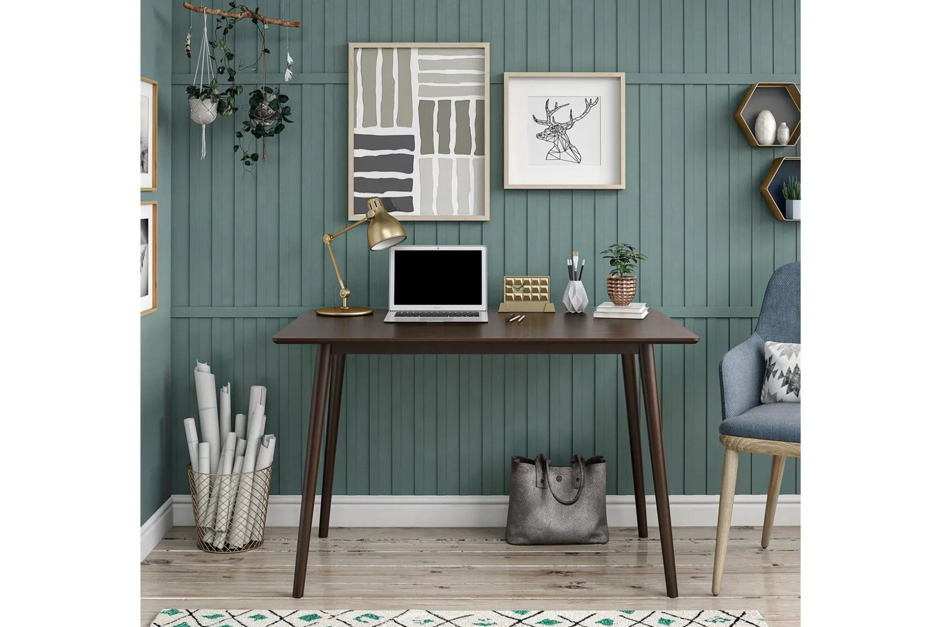 Brittany Skrivebord 121 cm Natur