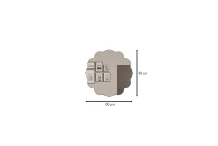 Buhem Baderomsspeil 60 cm Rund