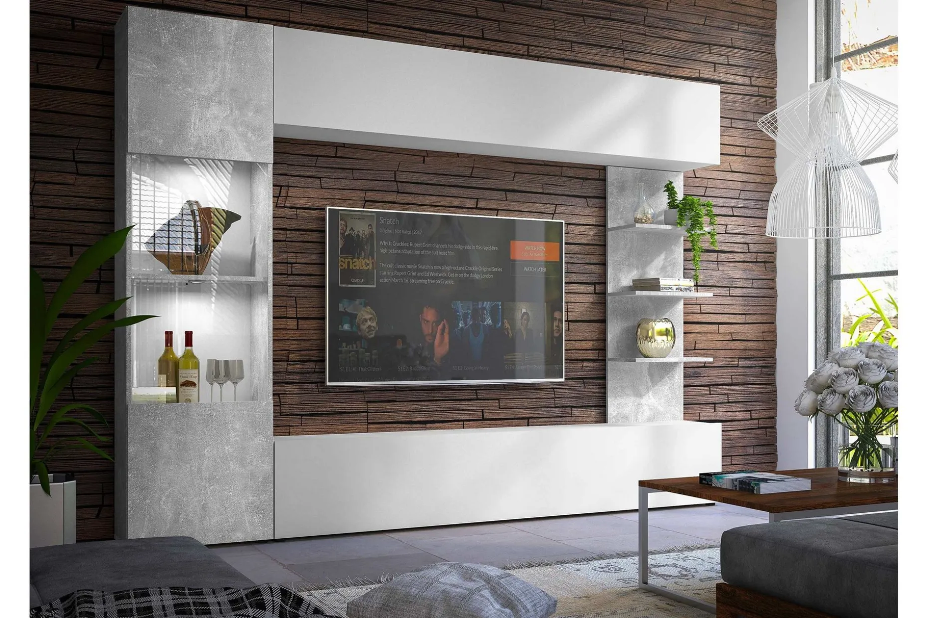 Bunda TV-møbelsett 250x30 cm