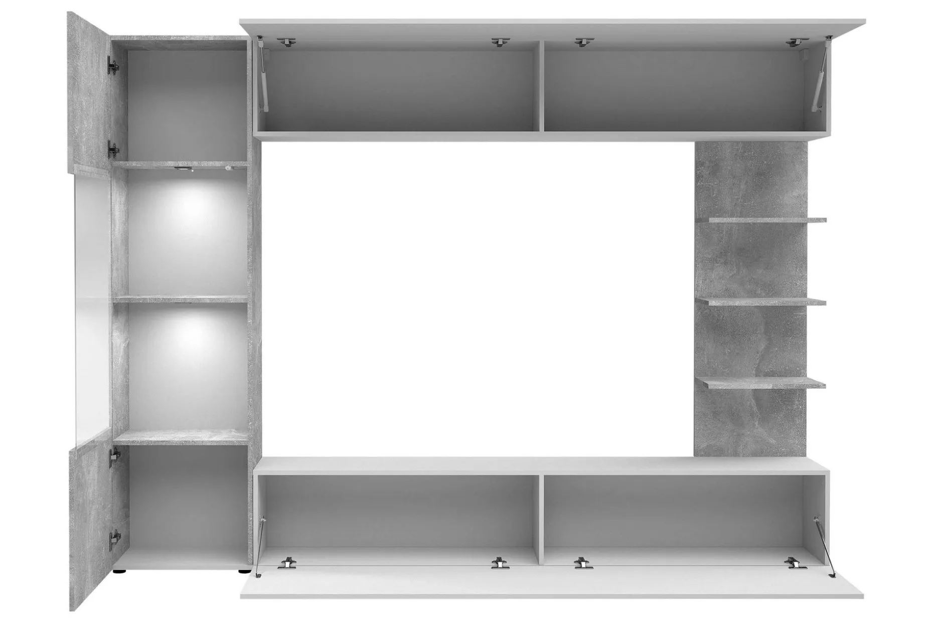 Bunda TV-møbelsett 250x30 cm