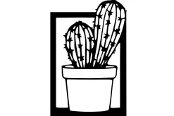 Cactus Veggdekor