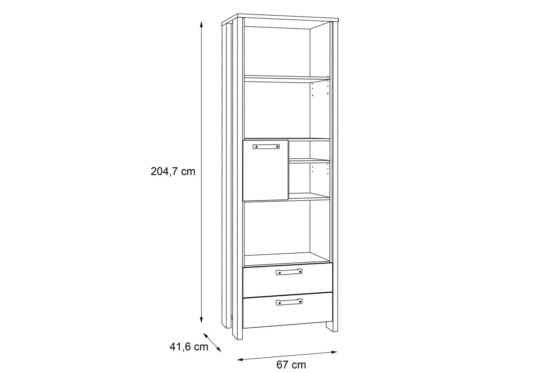 Cadle Hylle 67 cm