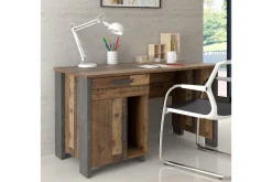 Cadle Skrivebord 127 cm med Oppbevaringsskuff + Skap