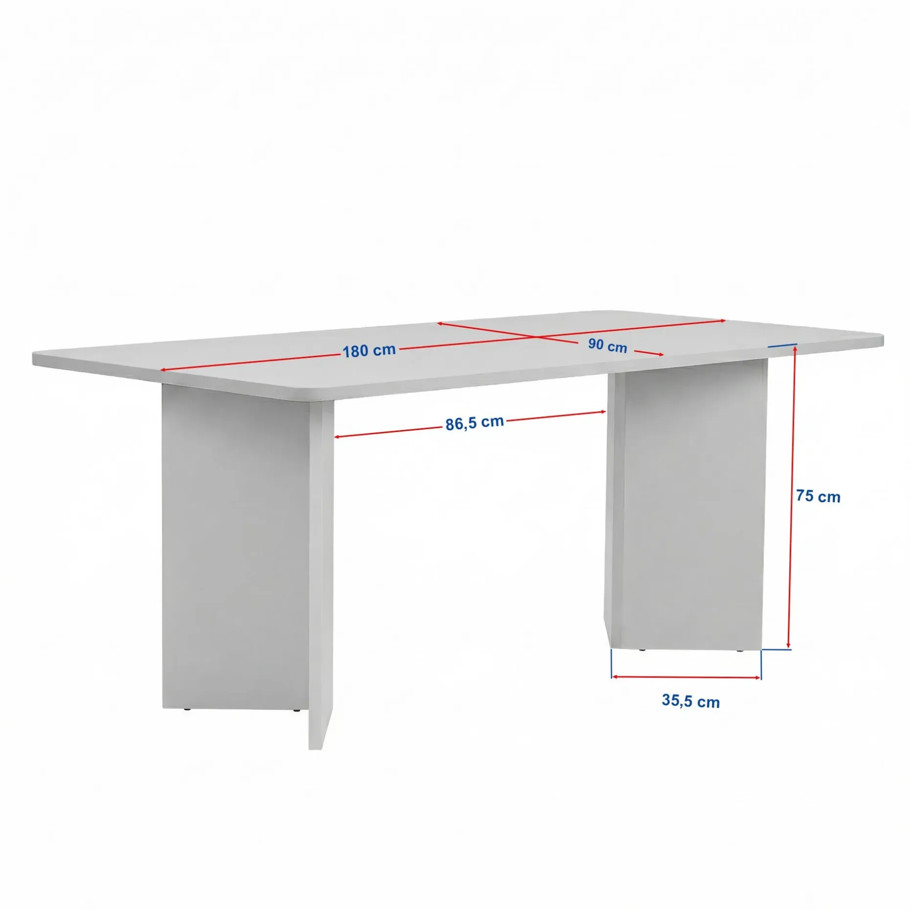 Cadron spisebord 180 cm rektangulært
