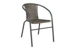 Cafesett BISTRO bord og 2 stoler D60xH70 grå