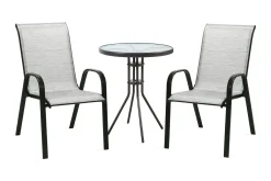 Cafesett DUBLIN bord og 2 stoler D60xH70