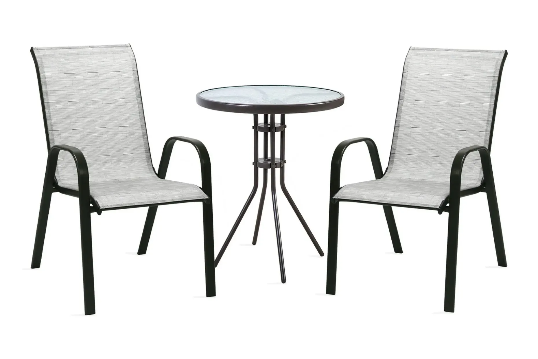 Cafesett DUBLIN bord og 2 stoler D60xH70