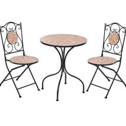 Caféssett utendørs sammenleggbar Adrano Jern