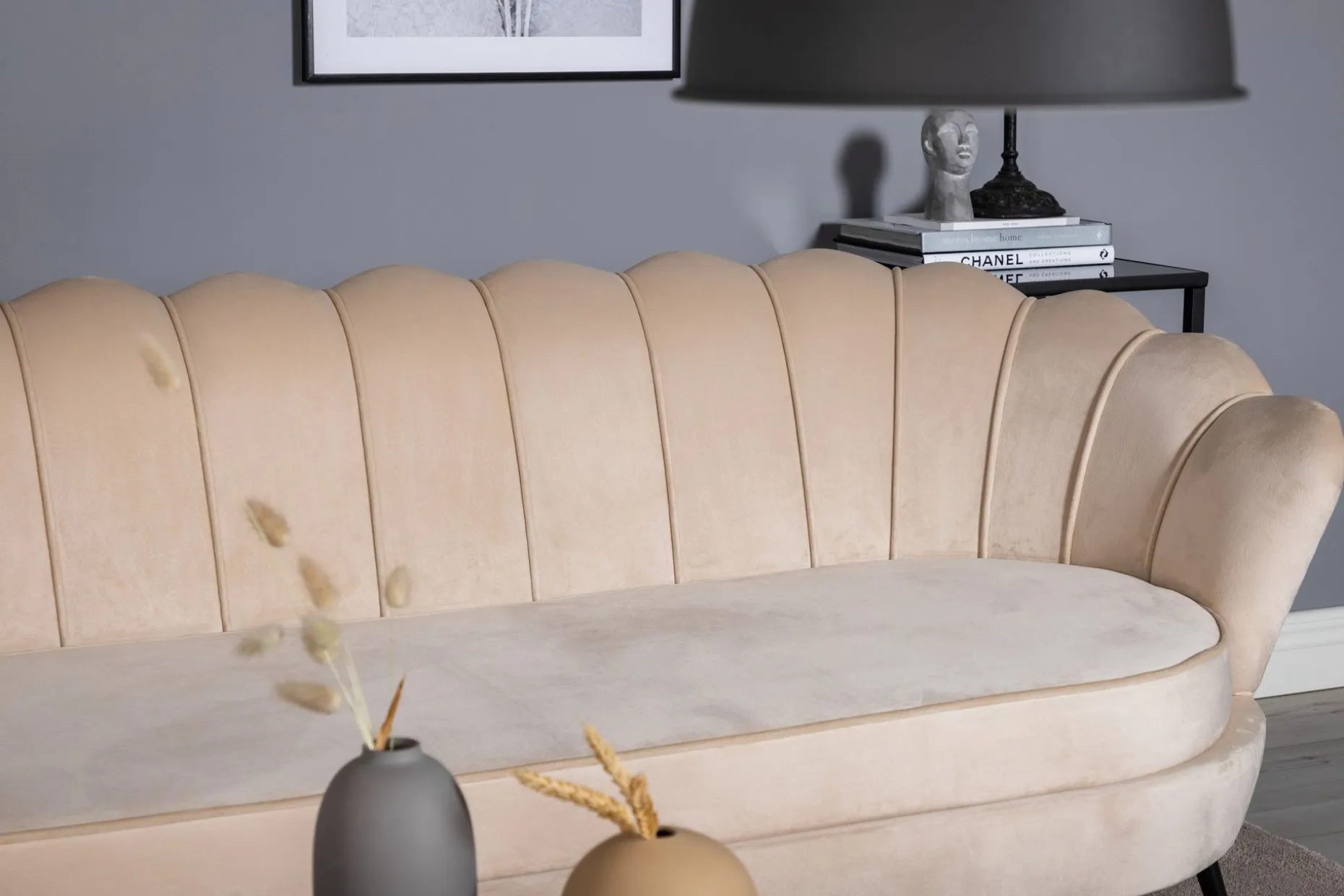 Calais 3-seter Sofa Fløyel