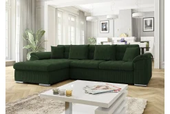 Camior 3-sits Hörnbäddsoffa Dark green