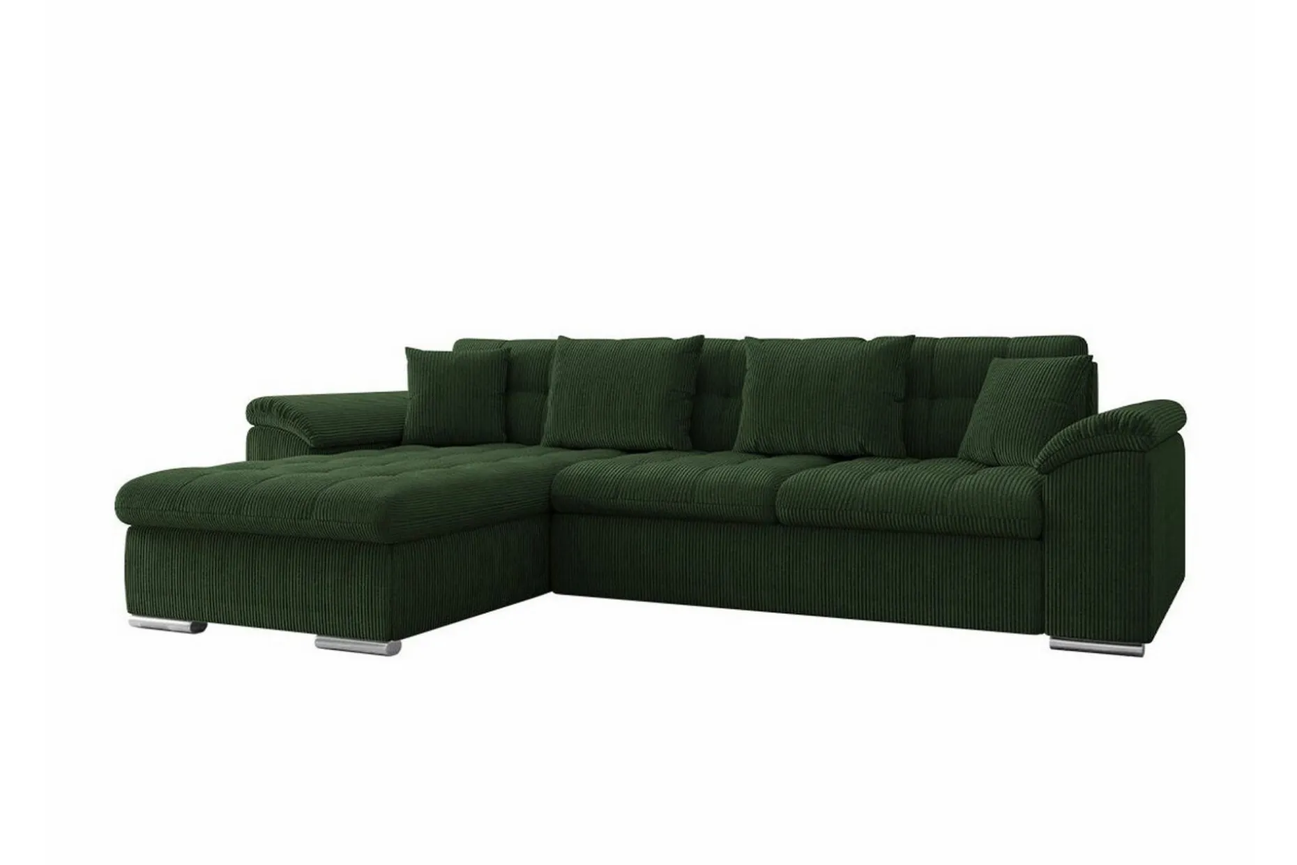 Camior 3-sits Hörnbäddsoffa Dark green