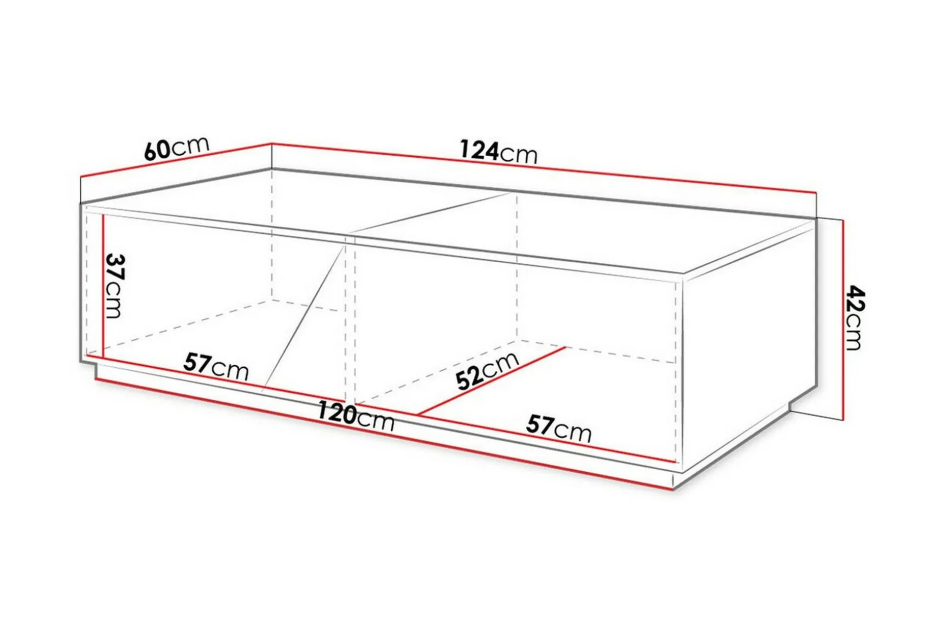 Carbost Soffbord 60 cm Anthracite