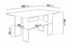 Carnew Soffbord 60 cm White