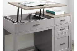 Carver Skrivebord 120 cm Grå