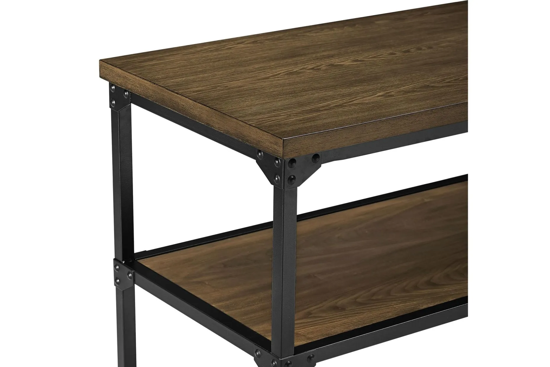 Cassy Konsollbord 121,9 cm Svart/Mørkebrun