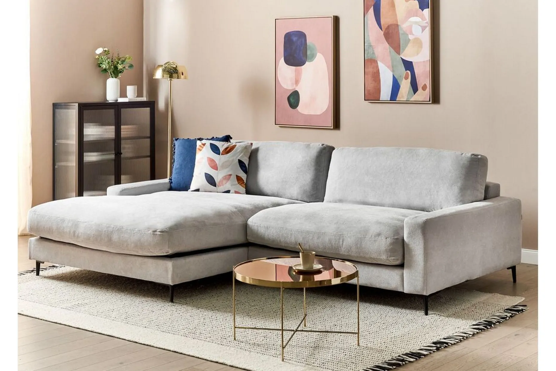 Cathy Hjørnesofa 3-seter