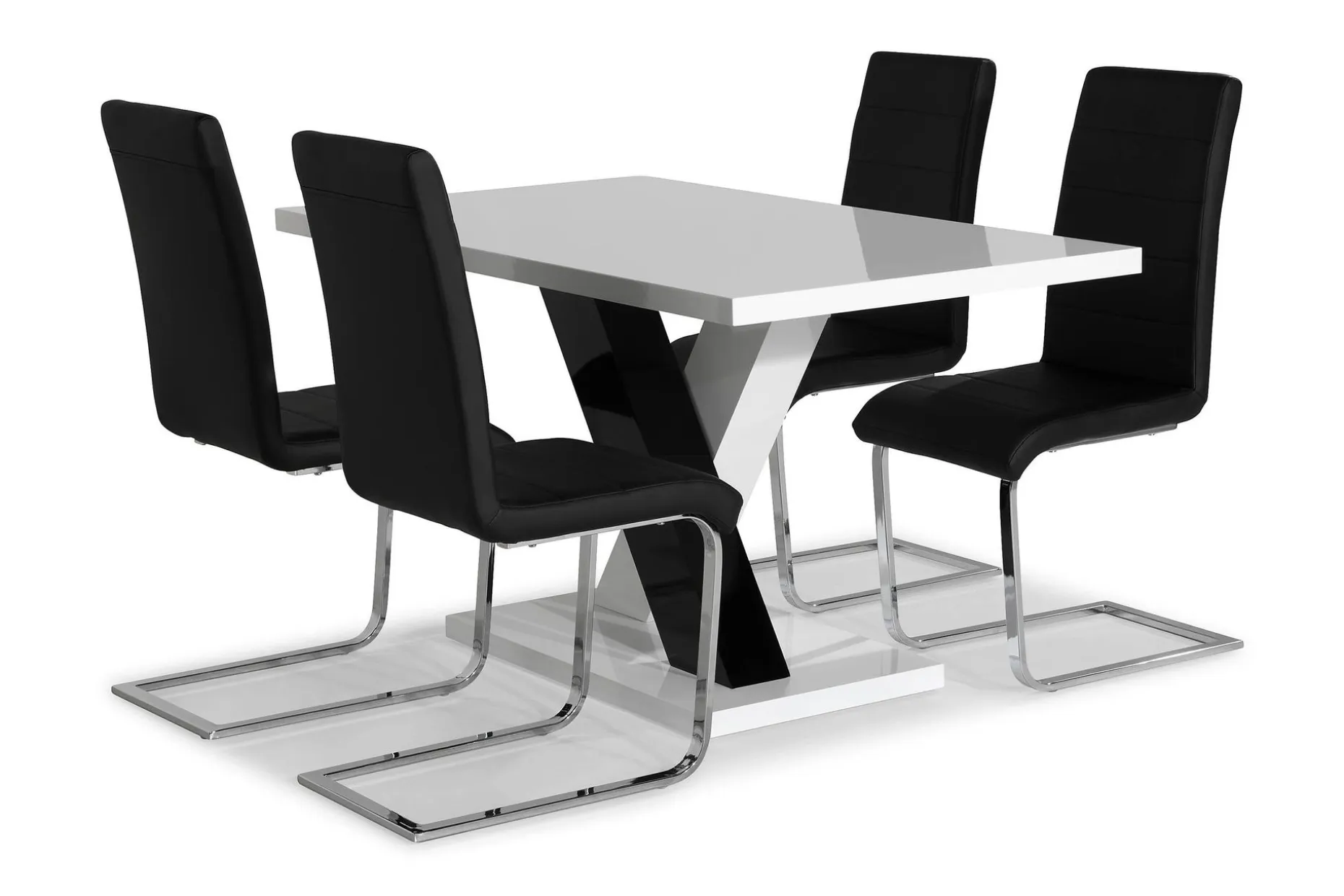 Cesi Spisegruppe 140 cm med 4 Cibus Stol